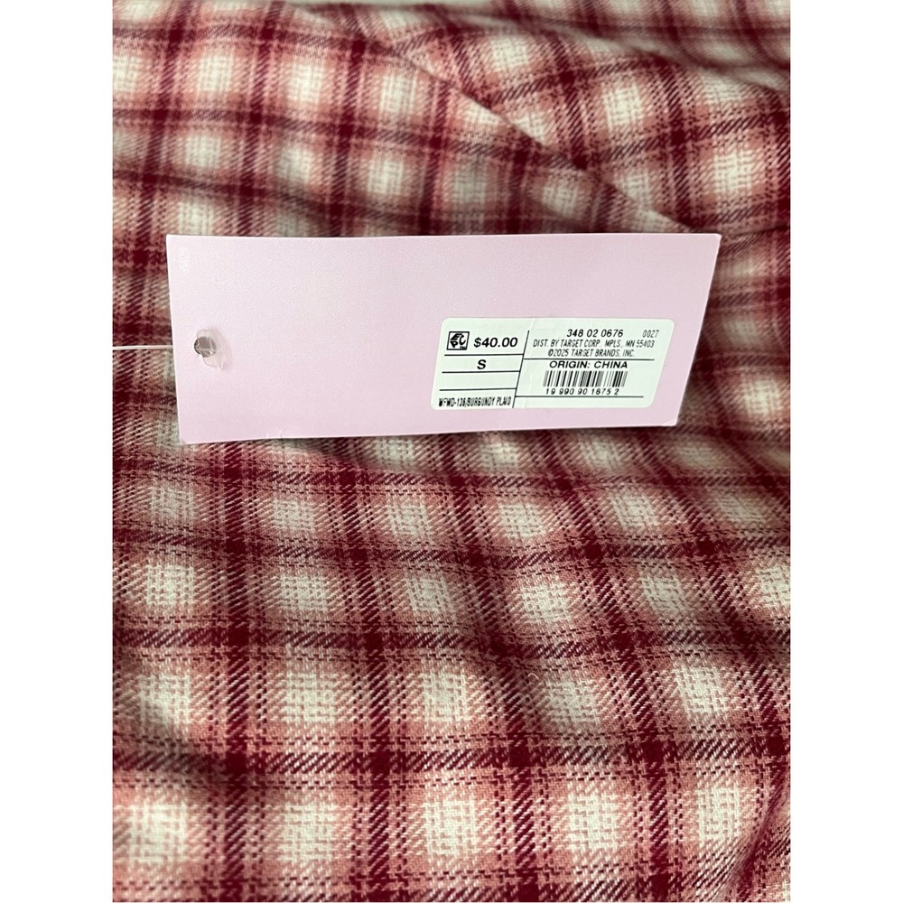 Wild Fable Sleeveless Sheath Mini Dress Womens Small Red Plaid Bow Fitted New - Picture 5 of 10